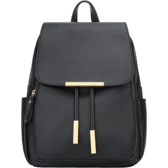 Trendy Leather Backpack Purse for Women and Ladies Shoulder Travel - Picture 3 of 6